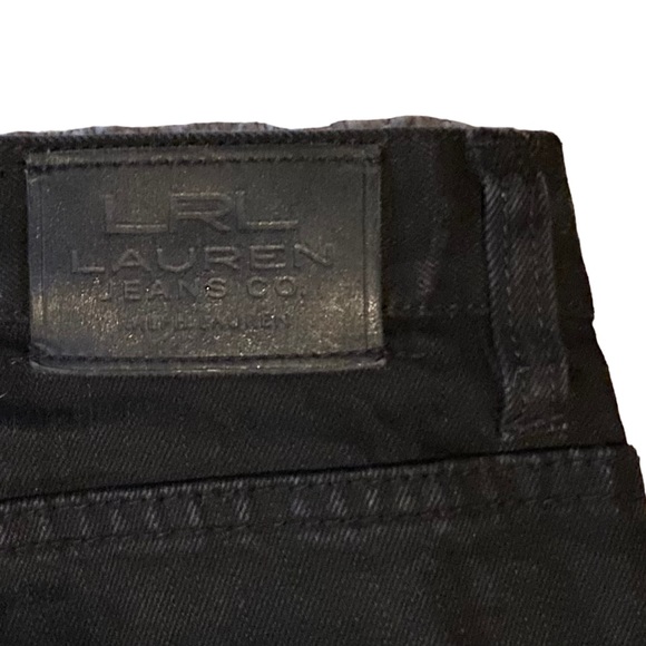 LRL Ralph Lauren Jeans Co Womens 16 Black Classic Bootcut High Waist Denim - Picture 6 of 7